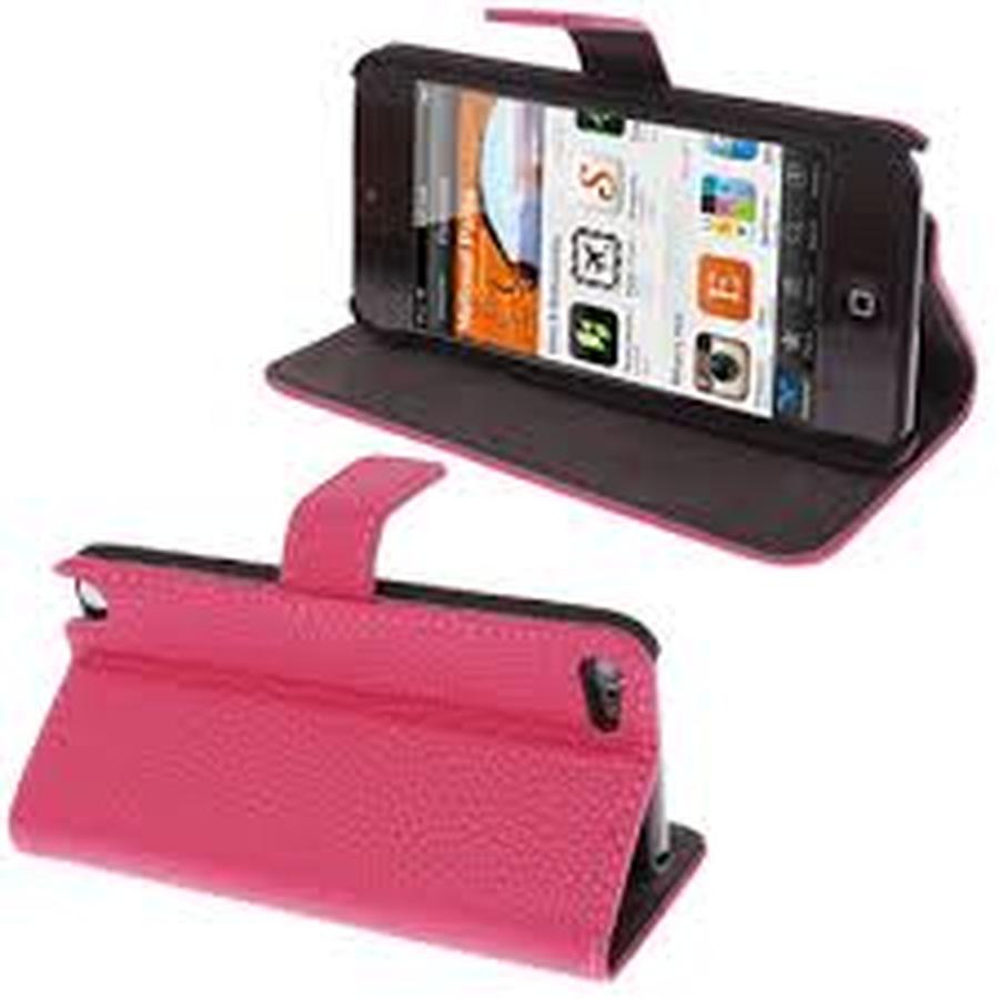 Coque Itouch 5 à clapet rose