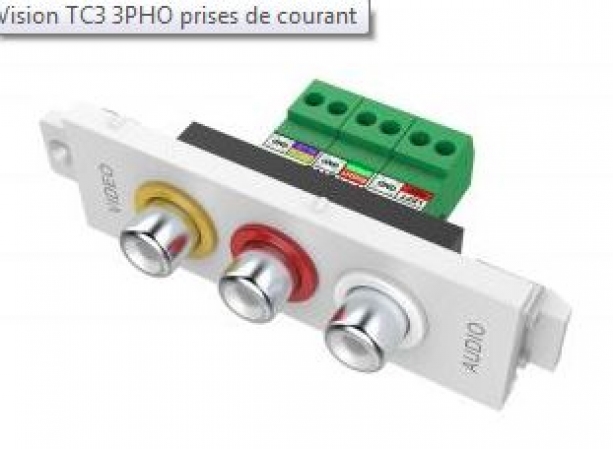 Prises de courant 3-Phono